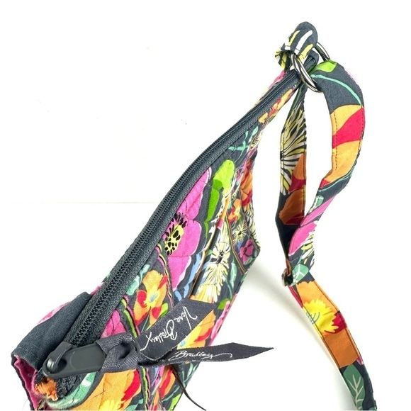 Vera Bradley Jazzy Blooms Crossbody Bag Floral Colorful Hipster Handbag Purse - Picture 4 of 9
